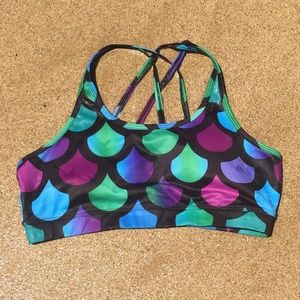 CrossFit Sports Bra BRAND NWT Mermaid Swim Top
